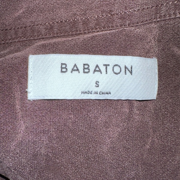 Babaton Silk Brown Blouse S - Picture 5 of 5